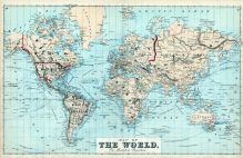World Map, Tioga County 1875